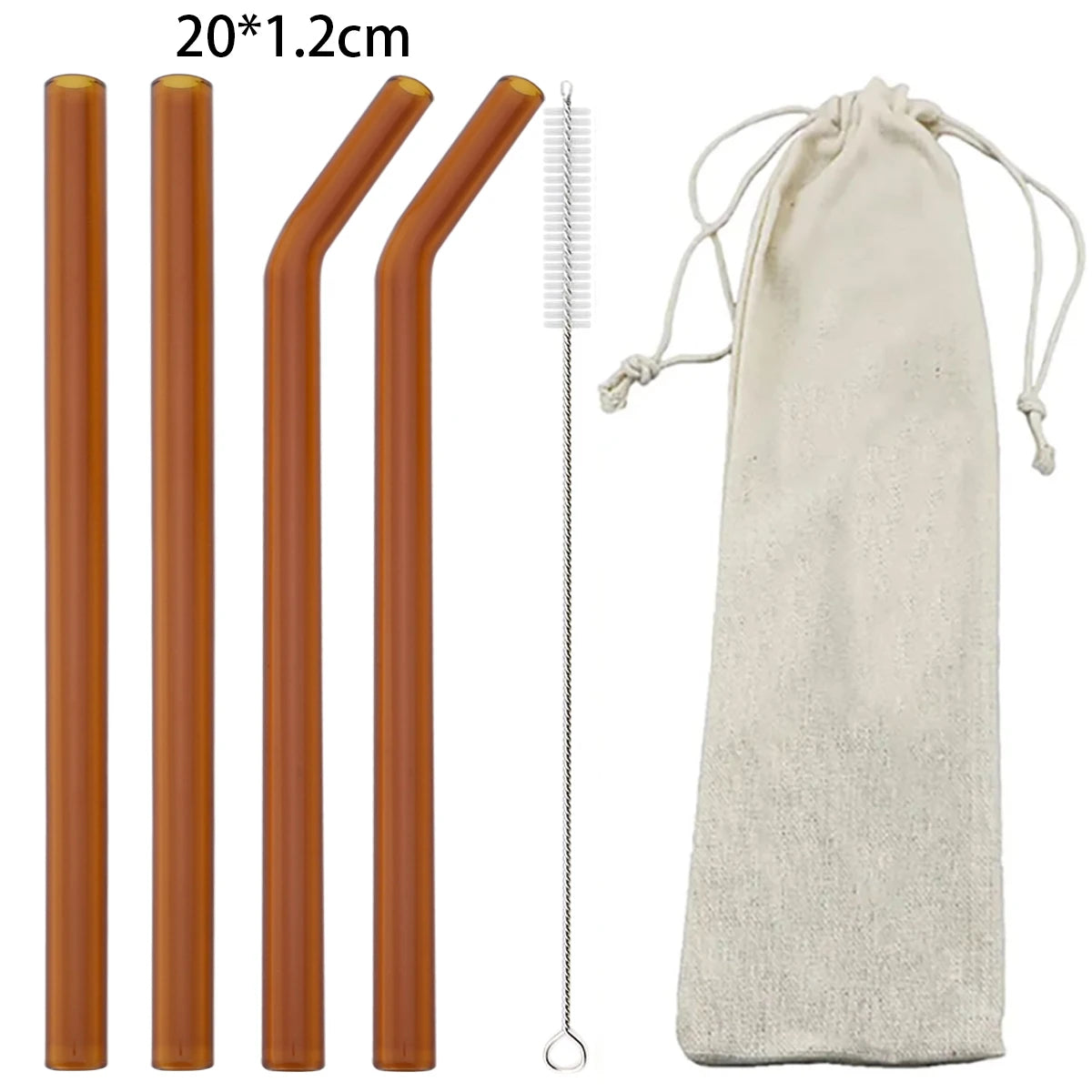 6pcs Reusable High Borosilicate
