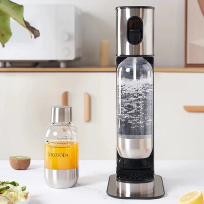 DIY Soda Maker Machine Home Carbonated Water Maker for Cola and Juice Reusable Sparkling Beverage Maker Healthy Homemade Soda