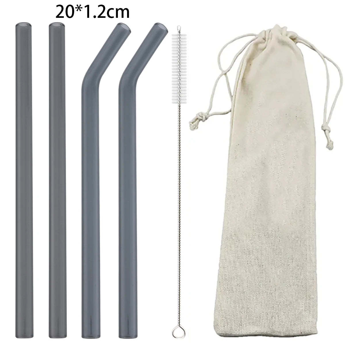 6pcs Reusable High Borosilicate