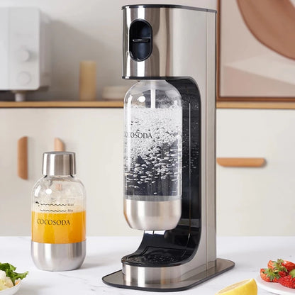 DIY Soda Maker Machine Home Carbonated Water Maker for Cola and Juice Reusable Sparkling Beverage Maker Healthy Homemade Soda