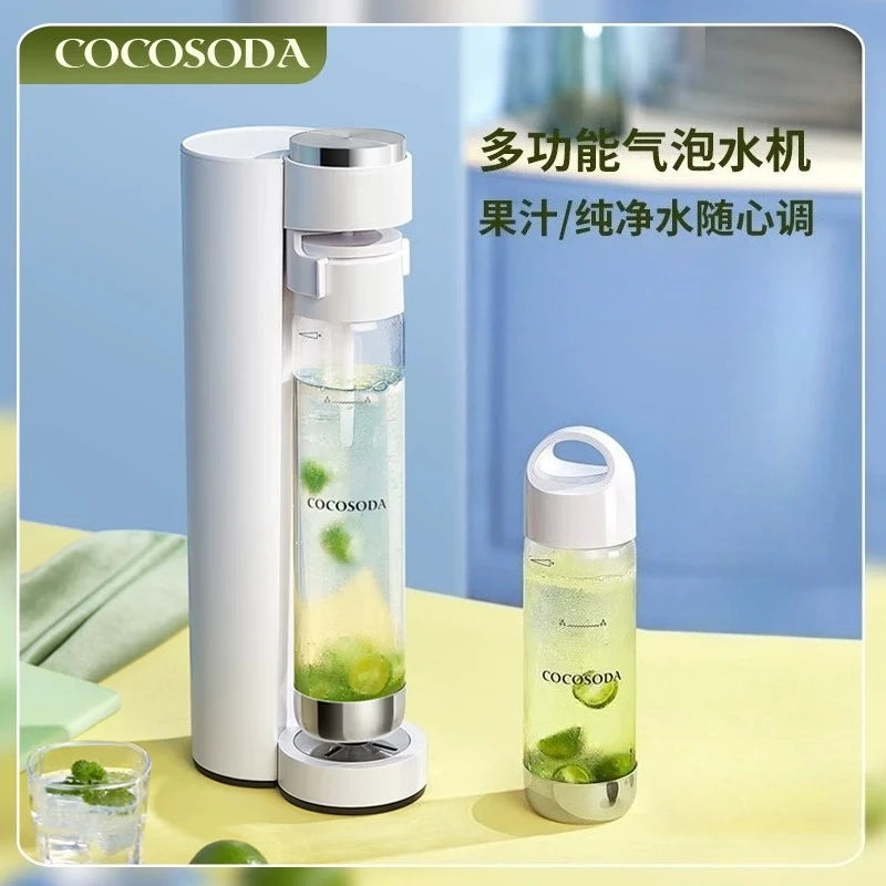 DIY Soda Maker Machine Home Carbonated Water Maker for Cola and Juice Reusable Sparkling Beverage Maker Healthy Homemade Soda