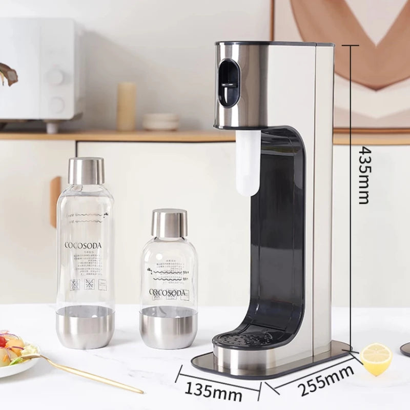 DIY Soda Maker Machine Home Carbonated Water Maker for Cola and Juice Reusable Sparkling Beverage Maker Healthy Homemade Soda