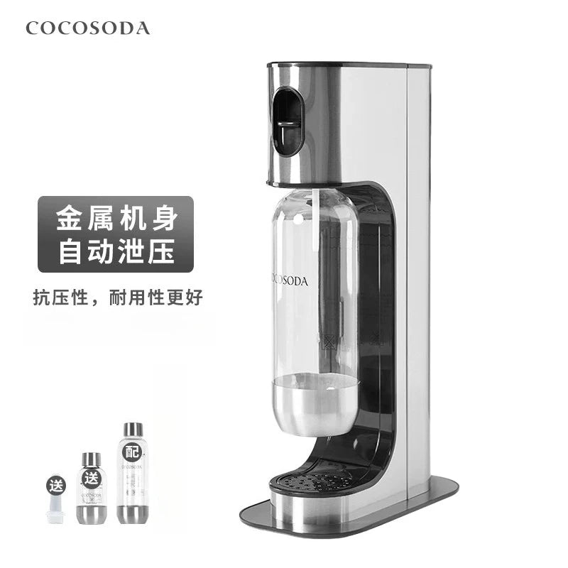 DIY Soda Maker Machine Home Carbonated Water Maker for Cola and Juice Reusable Sparkling Beverage Maker Healthy Homemade Soda