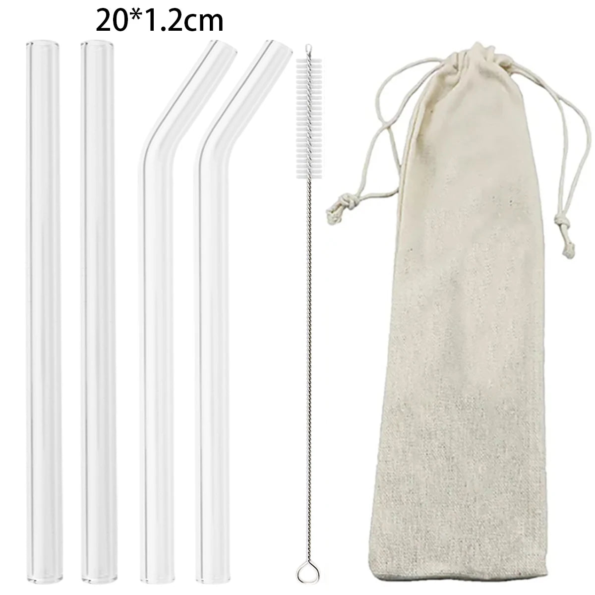 6pcs Reusable High Borosilicate