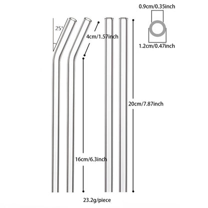 6pcs Reusable High Borosilicate
