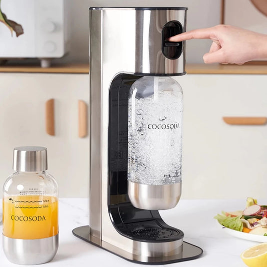 DIY Soda Maker Machine Home Carbonated Water Maker for Cola and Juice Reusable Sparkling Beverage Maker Healthy Homemade Soda