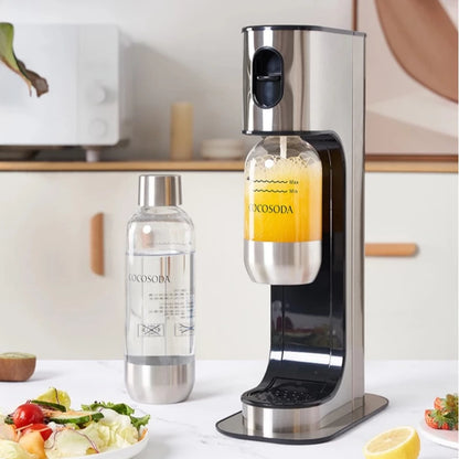 DIY Soda Maker Machine Home Carbonated Water Maker for Cola and Juice Reusable Sparkling Beverage Maker Healthy Homemade Soda